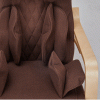 Full massage function-Air Pressure-Comfortable Relax Rocking Chair, Lounge Chair Relax Chair with Cotton Fabric Cushion Brown