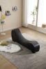 Yoga Chaise Lounge Collection for Stretching & Relaxation Modern Faux Leather Curved Sofa, Modern Faux Leather Curved Sofa, Living Room