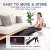 Walking/Jogging Pad Treadmill Under Desk - 265 lbs Capacity - Remote Control, Installation-Free - Bluetooth and LED Display.