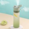 Misting Water Bottle for Sports and Outdoor Activities - BPA-Free Food Grade Plastic with Spray Mist - Portable and Convenient