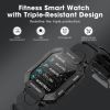 Military 1.71'' Tactical Smartwatch For Men- Android & IPhone Compatible; 5ATM Fitness Tracker - Blood Pressure/Heart Rate/Blood Oxygen Monitor
