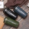12 oz Stainless Steel Vacuum Insulated Tumbler - Coffee Travel Mug Spill Proof with Lid - Thermos Cup for Keeping Hot/Ice Coffee, Tea and Beer, etc
