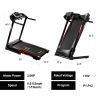 Folding Treadmill - 3.5HP Portable Foldable with Incline, for Running Walking Jogging Exercise with 12 Preset Programs, Indoor, Space Saving, APP