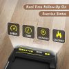 Treadmill Under Desk Portable Walking Pad Foldable with 265LBS Capacity-Walking Jogging Running Machine-LED Display