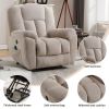 Power Lift Recliner Chair Recliners for Elderly with Heat and Massage Recliner Chair for Living Room with Infinite Position and Side Pocket,USB Charge
