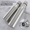 Sip In Style with our 750ML or 1000ML Stainless Steel Water Bottles with handle – Ideal for The Fitness Enthusiast
