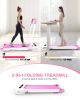 FYC 2 in 1 Under Desk Treadmill-3.5 HP-Installation-Free-Foldable,Compact Electric Walking/Running/Jogging, Remote Control & LED Display