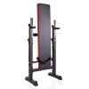 Adjustable Folding Multifunctional Workout Station Adjustable Workout Bench with Squat Rack -BLACK OR RED/BLACK XH