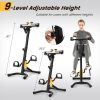 Foldable Exercise Pedal Exerciser for Seniors (Two People May Exercise at the Same Time- One May Use Hand Pulleys in Front While Other Can Pedal)